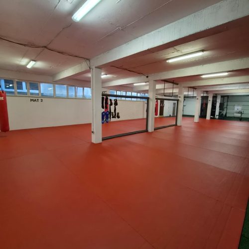 200 m² crvenog roll tatamija u sportskoj dvorani Split, dva borilišta MAT 1 i MAT 2